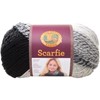 Picture of Lion Brand Scarfie Yarn-Cream/Black