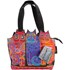 Picture of Laurel Burch Medium Tote Zipper Top 12"X3.5"X8.5"-Tres Gatos - Red, Orange & Blue