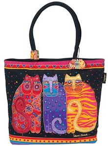 Picture of Laurel Burch Shoulder Zipper Top 19"X5"X15"-Feline Friends