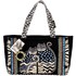 Picture of Laurel Burch Medium Tote Zipper Top 15.5"X4.5"X10"-Spotted Cats