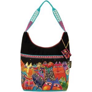 Picture of Laurel Burch Medium Scoop Tote Zipper Top 14"X3.5"X12.25"-Fantasticats