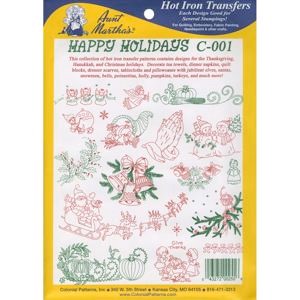 Picture of Aunt Martha's Iron-On Transfer Collection-Happy Holidays