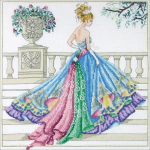 Picture of Janlynn Counted Cross Stitch Kit 14"X14"-The Ball Gown (14 Count)