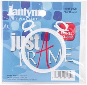 Picture of Janlynn Just A Frame Round 2.5" 2/Pkg-White