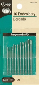 Picture of Dritz Embroidery Hand Needles 16/Pkg-Size 1/5 12/Pkg