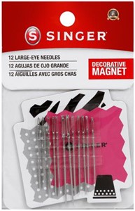 Picture of Singer Large Eye Hand Needles W/Magnet-Assorted 12/Pkg