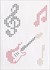 Picture of DMC Magic Paper Pre-Printed Needlework Designs-Music - Cross Stitch