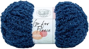 Picture of Lion Brand Go For Fleece Sherpa Yarn-Navy