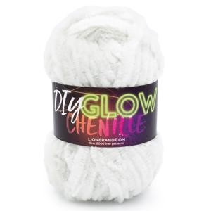 Picture of Lion Brand DIY Glow Chenille Yarn-Pearl