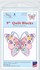 Picture of Jack Dempsey Stamped White Quilt Blocks 9"X9" 12/Pkg-Butterfly