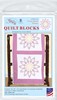 Picture of Jack Dempsey Stamped White Quilt Blocks 18"X18" 6/Pkg-Cross-Stitch Flower