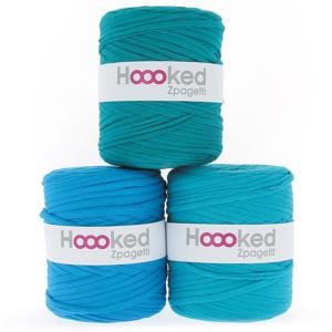 Picture of Hoooked Zpagetti Yarn- Turquoise aqua shades