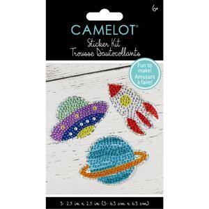 Picture of Camelot Dots Diamond Art Kit 2.5"X2.5" 3/Pkg-Outer Space Sticker