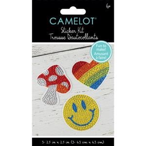 Picture of Camelot Dots Diamond Art Kit 2.5"X2.5" 3/Pkg-Smiles Sticker