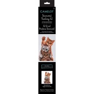 Picture of Camelot Dots Diamond Art Kit 11.8"X15.7"-Kitten Ambush