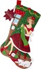 Picture of Bucilla Felt Stocking Applique Kit 18" Long-Holiday Knitting