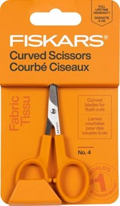 Picture of Fiskars Curved Detail Scissors No. 4-4" Orange Handle