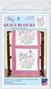 Picture of Jack Dempsey Stamped White Quilt Blocks 18"X18" 6/Pkg-Wildflowers