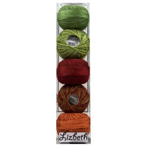 Picture of Lizbeth Specialty Pack Cordonnet Cotton Size 20 5/Pkg-Harvest Mix