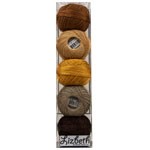 Picture of Lizbeth Specialty Pack Cordonnet Cotton Size 40 5/Pkg-Peanut Butter Pieces